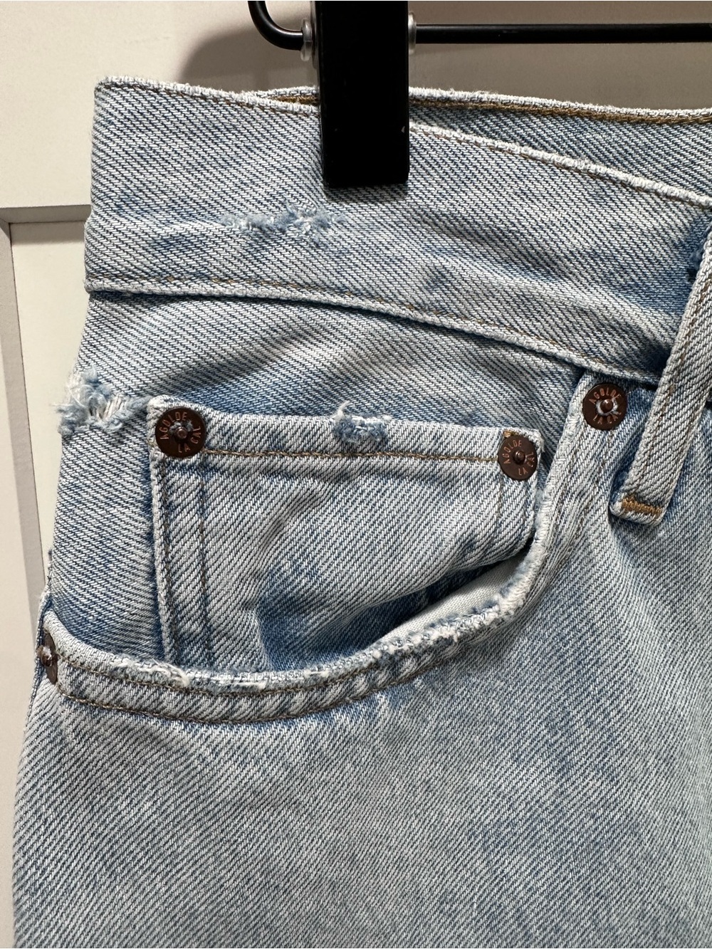 Agolde 90’s Pinch Waist High-Rise Straight Leg Jeans Size 28 - Picture 7 of 12